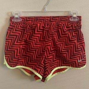 Red, Patterned Authentic Nike Running Shorts 🏃‍♀️